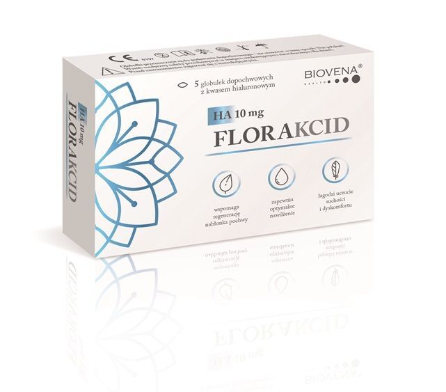 Florakcid HA 10mg 5 globulek dopochwowych