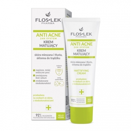 FLOS-LEK ANTI ACNE Krem matujący 50 ml