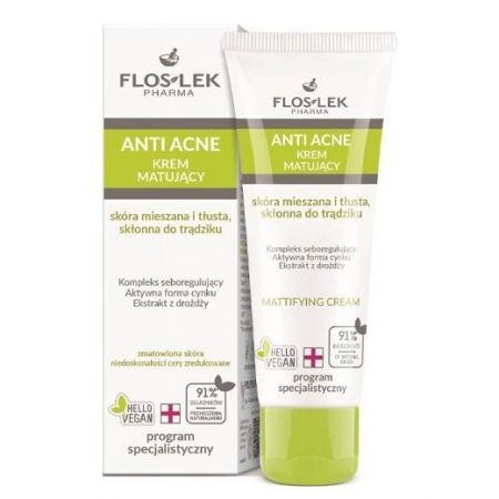 FLOS-LEK ANTI ACNE krem matujący 50 ml