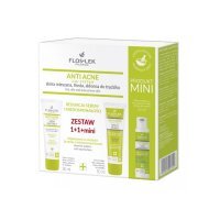 Flos-Lek Anti Acne Zestaw: krem matujący, 50 ml + serum kojące, 50 ml + mini tonik normalizujący, 50 ml