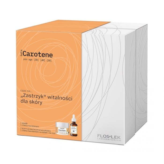FLOS-LEK BetaCAROTENE Zestaw (olejek + krem przeciwzmarszczkowy)