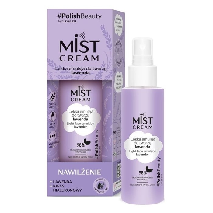 FLOS-LEK MIST Cream Lekka emulsja do twarzy Lawenda 110 ml