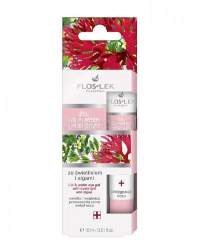 Flos-Lek oczy żel do powiek i pod oczy ze świetlikiem i algami, 15 ml