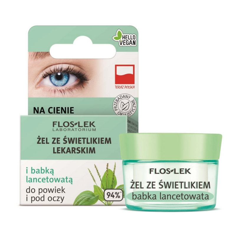 Flos-Lek żel ze świetlikiem i babką lancetowatą, 10 ml