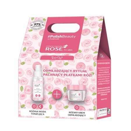 FLOS-LEK ROSE FOR SKIN Pro age zestaw