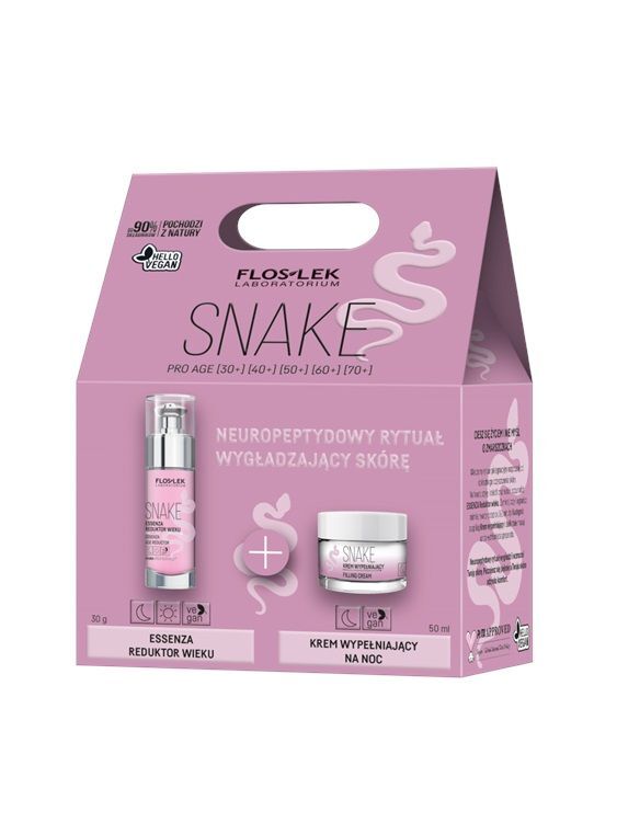FLOS-LEK Snake Pro age zestaw (krem konturujący + reduktor wieku) 50 ml