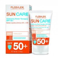 Flos-Lek Sun Krem ochronny tonujący SPF 50+ cera sucha i wrażliwa, 50 ml