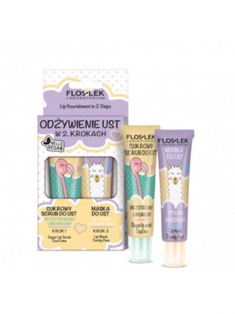 FLOS-LEK VEGE LIP CARE ZESTAW Odżywienie ust w 2 krokach