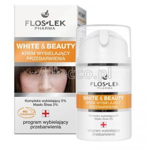 FLOS-LEK WHITE &amp; BEAUTY Krem wybielający przebarwienia 50 ml