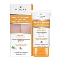 Flos-Lek White and Beauty krem do rąk przeciwstarzeniowy wybielający przebarwienia, 50 ml