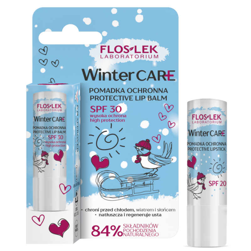 Flos-Lek Winter Care Pomadka ochronna do ust SPF 30, 1 szt.