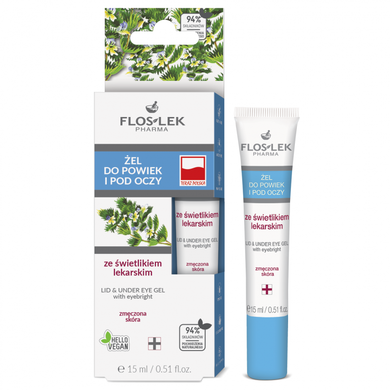 Flos-Lek żel pod oczy i na powieki ze świetlikiem, 15 g