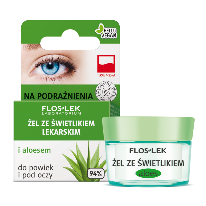 Flos-Lek żel ze świetlikiem i aloesem, 10 g