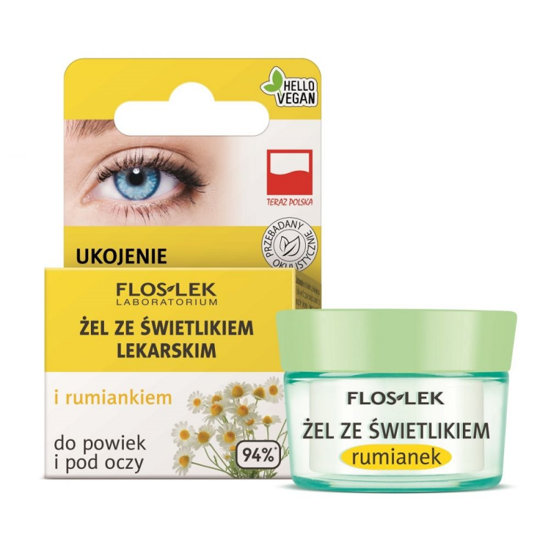 Flos-Lek Żel ze świetlikiem i rumiankiem, 10 g