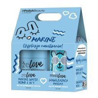 FLOS-LEK ŻELOVE Marine water bomb 2in1 50 ml + MISTLOVE Nawilżająca mgiełka 95 ml