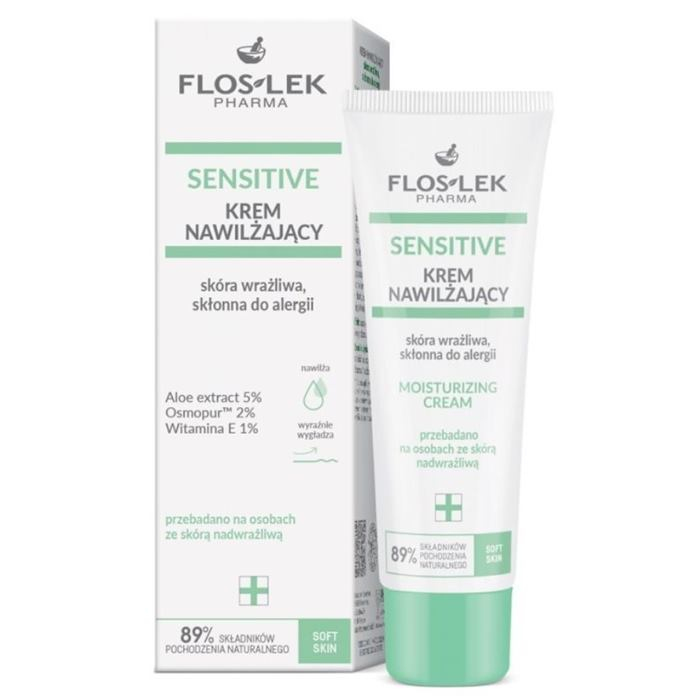 FlosLek Sensitive Krem nawilżający do skóry wrażliwej, 50 ml