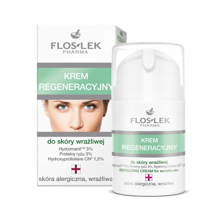 FlosLek Sensitive Krem regenerujący do skóry wrażliwej, 50 ml