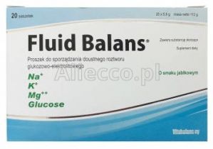Fluid Balans (smak jabłkowy) 20 saszetek z proszkiem do sporządzenia roztworu