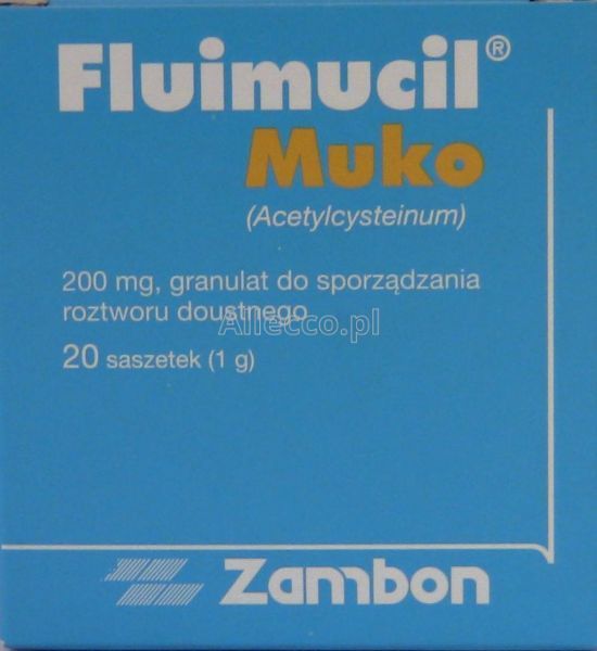 Fluimucil Muko 200 mg 20 sasz.