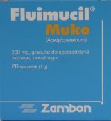 Fluimucil Muko 200 mg 20 sasz.