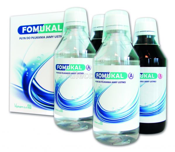 Fomukal płyn do płukania jamy ustnej 4 x 225 ml / Niedostateczne wydzielanie śliny