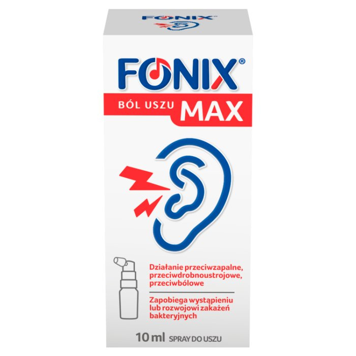 Fonix Ból Uszu Max spray do uszu, 10 ml