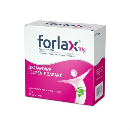 Forlax saszetki na zaparcia do sporządzania roztworu, 20 szt.