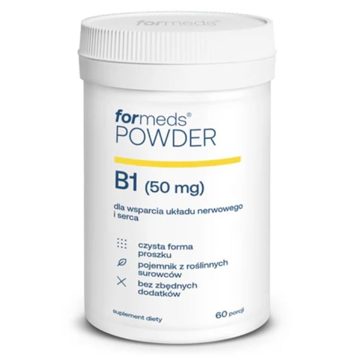 Formeds Powder B1 witamina B1 w proszku na układ nerwowy i serce, 60 porcji