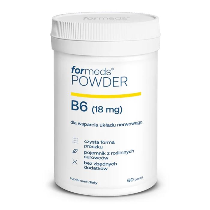 Formeds Powder B6 witamina B6 w proszku na układ nerwowy, 60 porcji