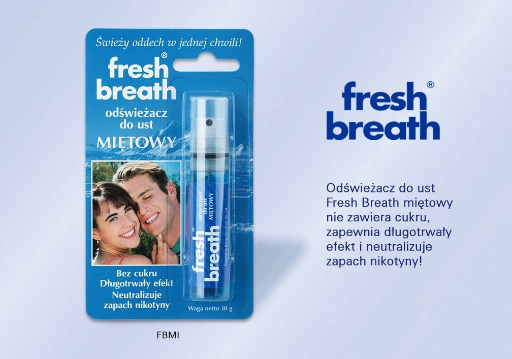 FRESH BREAT Miętowy odświeżacz do ust 10 g