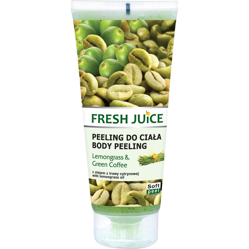 Fresh Juice Lemongrass & Green Coffee żel peelingujący do ciała, 200 ml