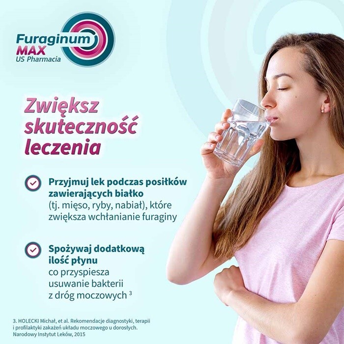 Furaginum MAX US Pharmacia 100 mg tabletki na zakażenia dróg moczowych, 30 szt.
