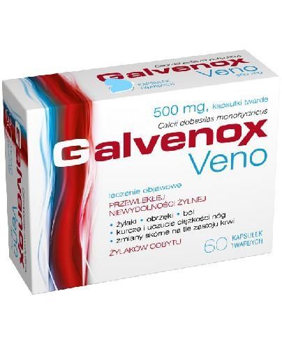 Galvenox Veno 500 mg 60 kapsułek twardych