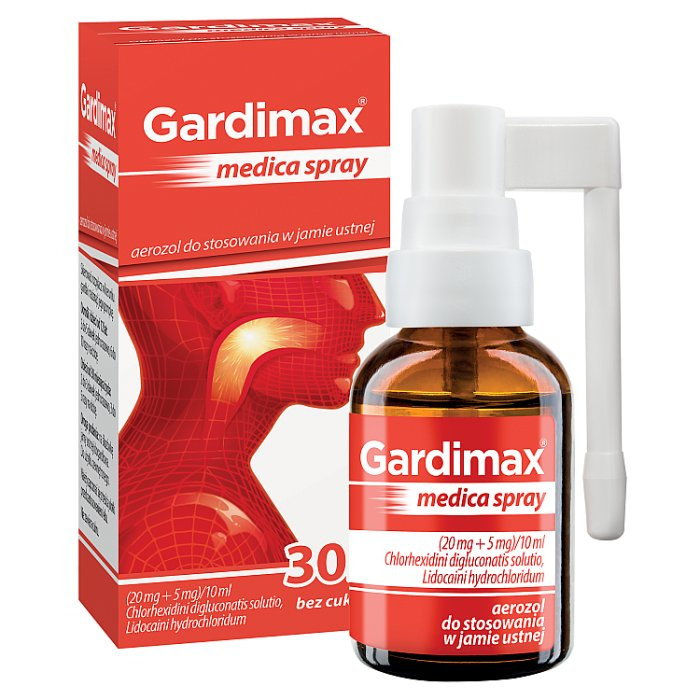 Gardimax medica spray na stany zapalne gardła i jamy ustnej, 30 ml