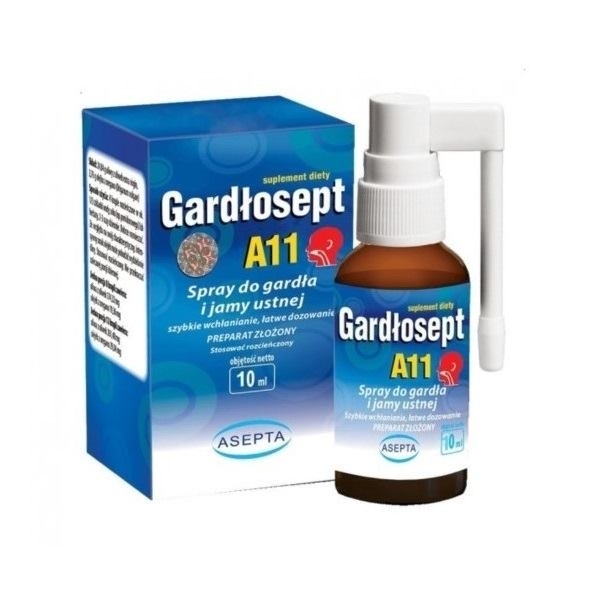 Gardłosept A11 Spray do gardła i jamy ustnej 10 ml