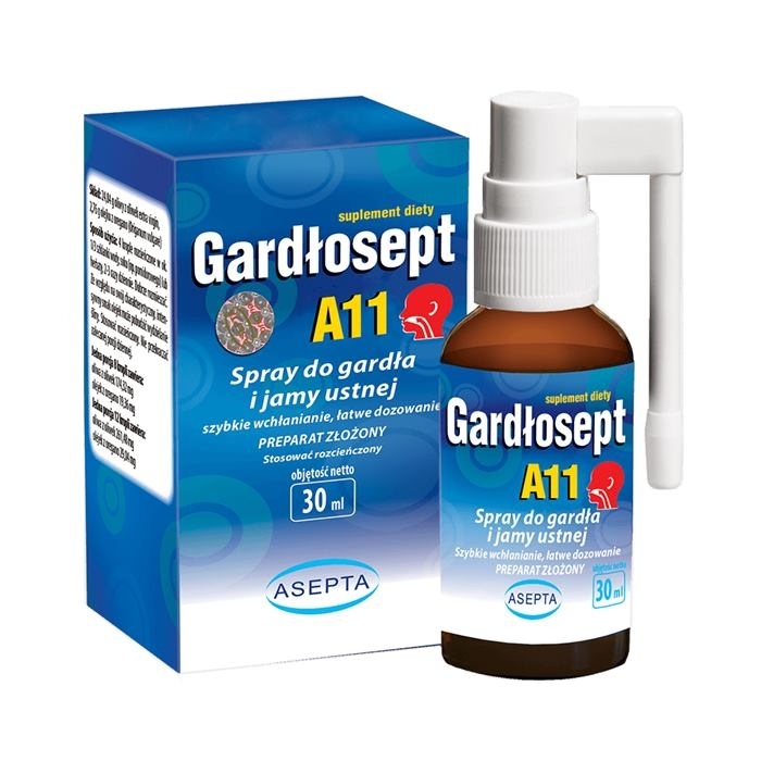 Gardłosept A11 Spray do gardła i jamy ustnej 30 ml