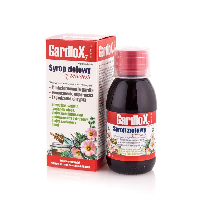 Gardlox 7 Syrop ziołowy z miodem, 120 ml