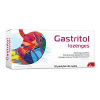 Gastritol Lozenges pastylki do ssania wspomagające układ pokarmowy, 20 szt.