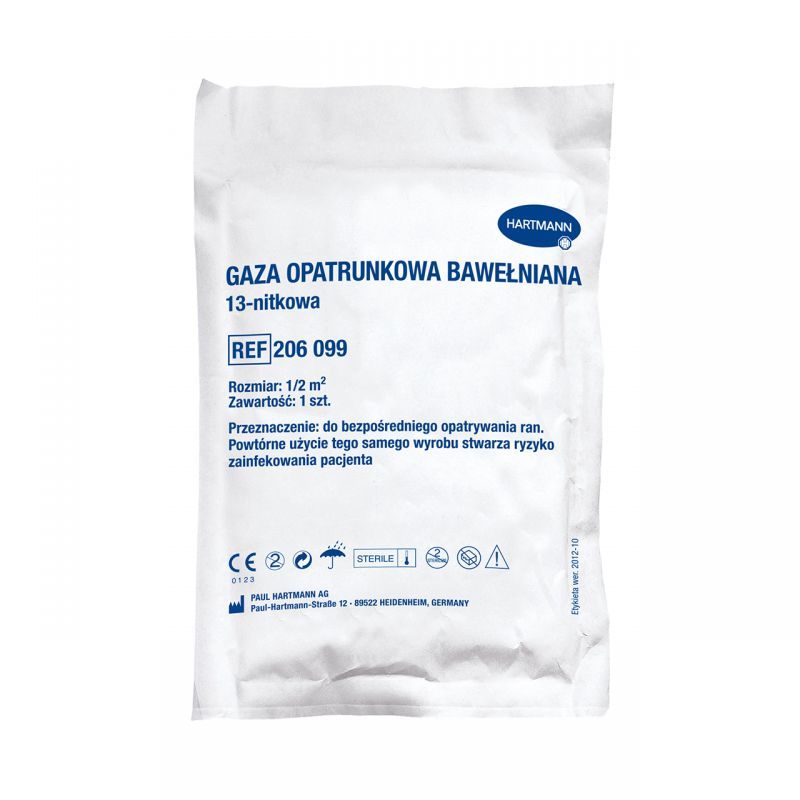 Gaza opatrunkowa jałowa bawełniana 1/2 m kw. 1 szt.