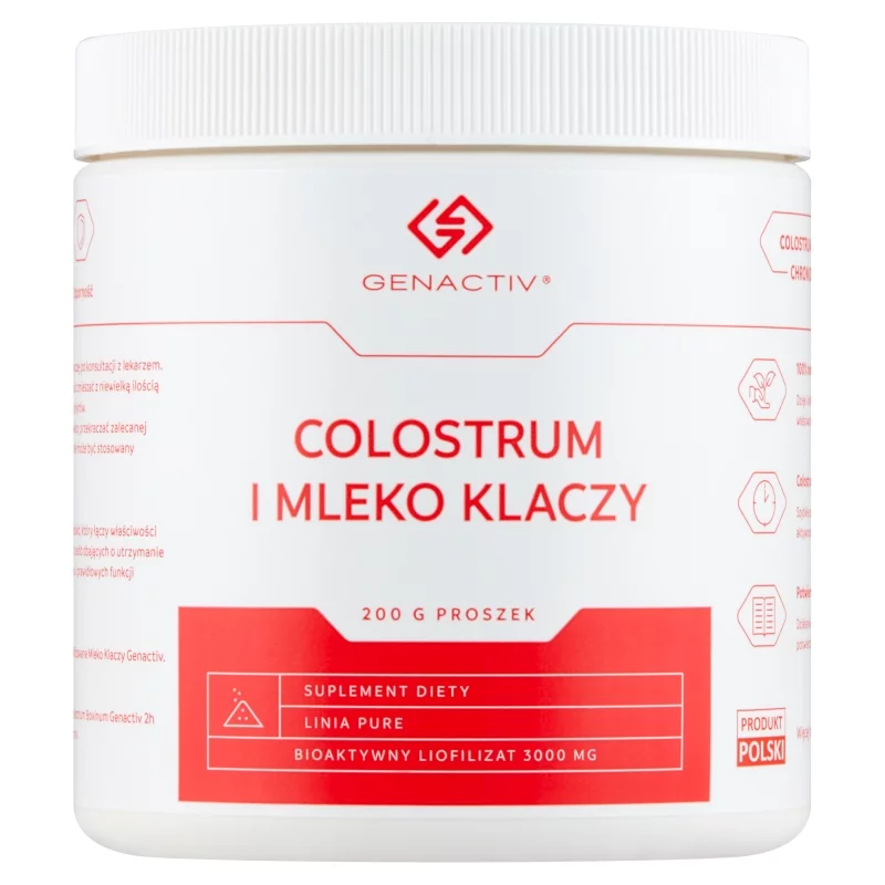 Genactiv Colostrum i mleko klaczy proszek, 200 g