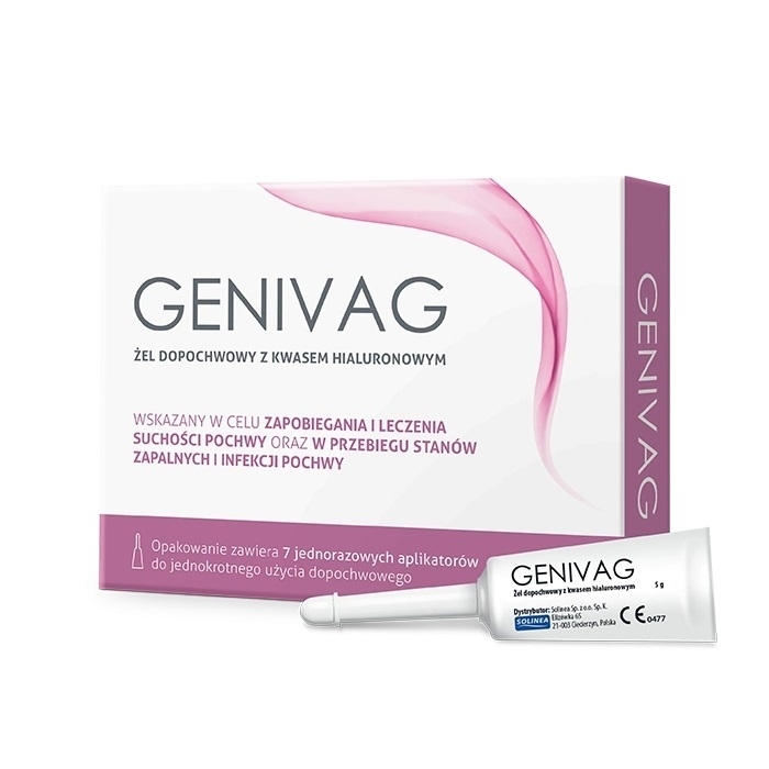 Genivag żel dopochwowy z kwasem hialuronowym w aplikatorach 5 g, 7 szt.