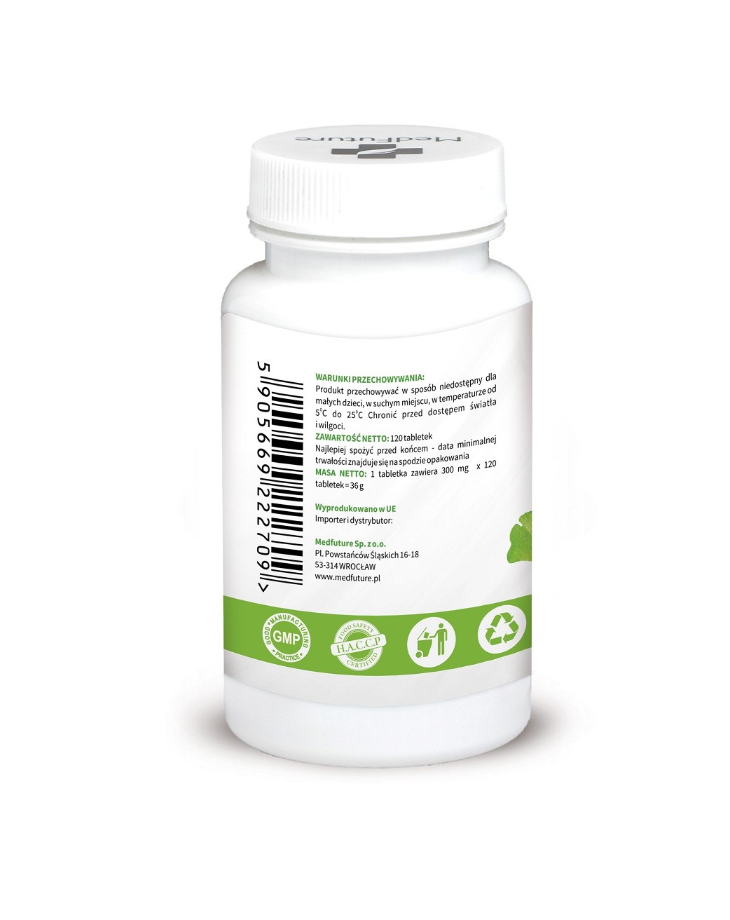 Ginkgo Biloba ekstrakt tabletki, 120 szt.