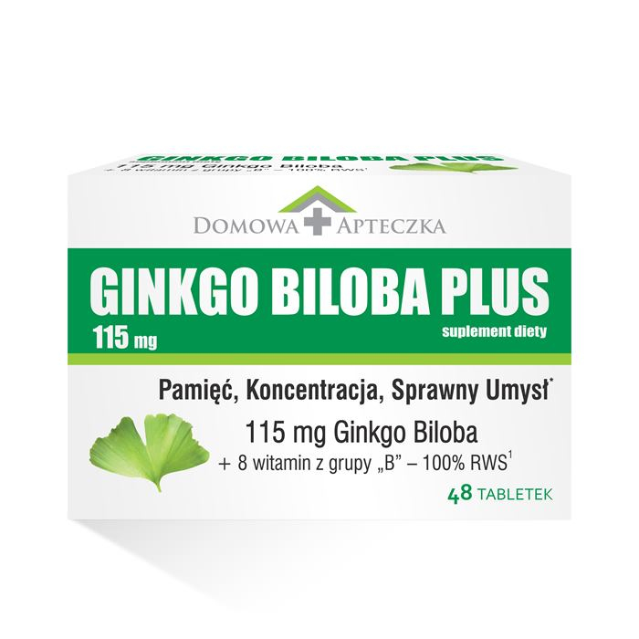 Ginkgo Biloba Plus 115 mg tabletki, 48 szt.