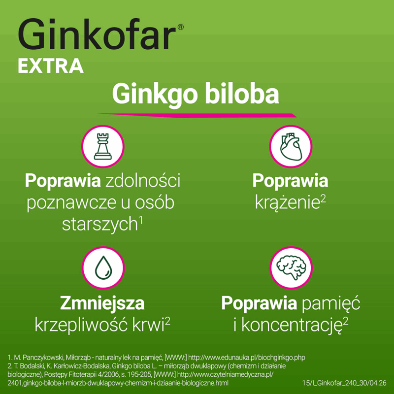 Ginkofar Extra 240 mg tabletki powlekane, 30 szt.