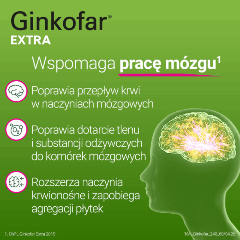 Ginkofar Extra 240 mg tabletki powlekane, 60 szt.