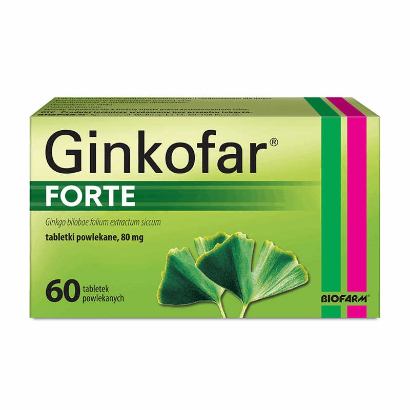 Ginkofar Forte 80 mg tabletki powlekane, 60 szt.