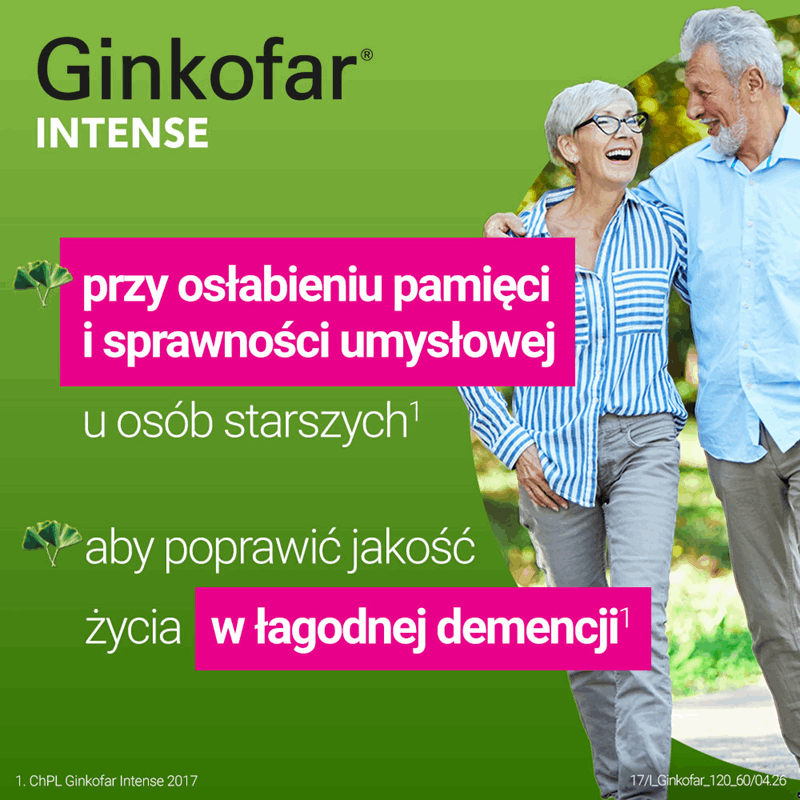 Ginkofar Intense 120 mg tabletki powlekane, 60 szt.