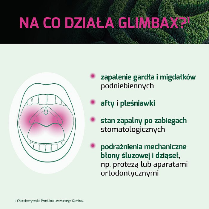 Glimbax 0,74 mg/ml roztwór do płukania jamy ustnej i gardła 200 ml