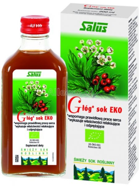 Głóg Eko świeży sok, 200 ml