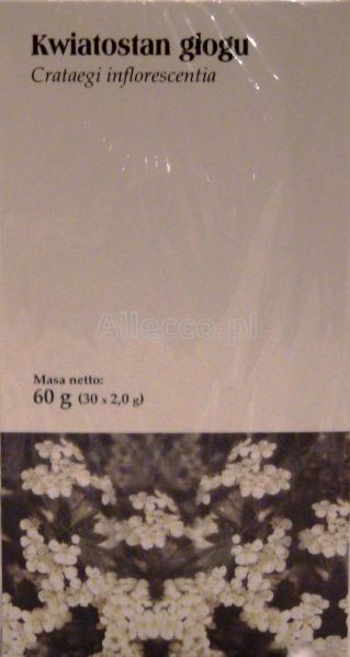 Głóg kwiatostan FIX 2 g 30 sasz.     